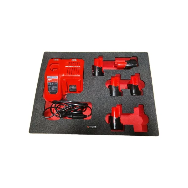 Schaumeinlage für Milwaukee Akku Pack M12 Für HD Box1